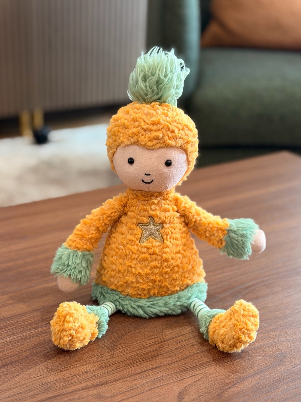 Jellycat 12" Perkies Pineapple Princess Doll Girls Stuffed Animal London
